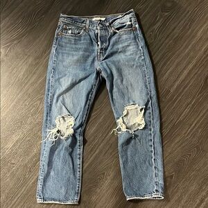 Levi's Blue Straight Leg Jeans Classic Style